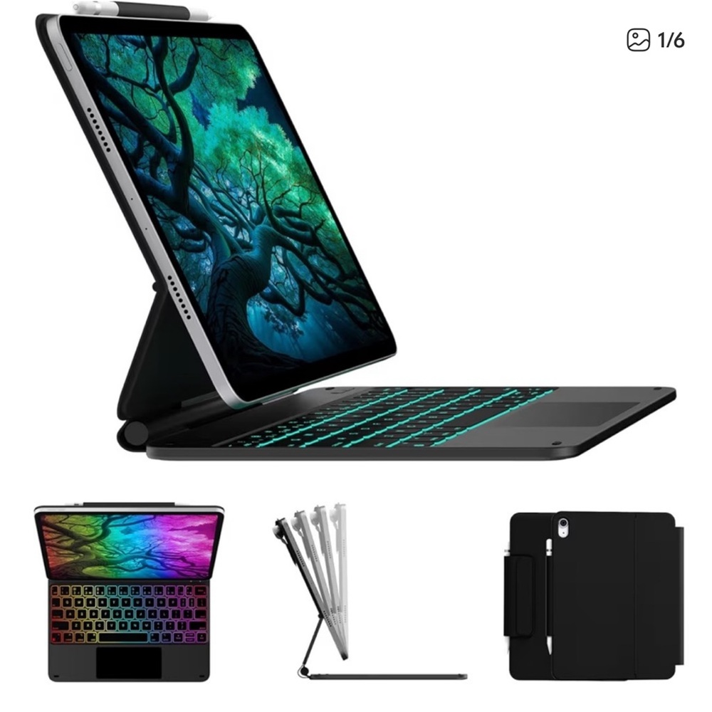 Edge Keyboard Case for iPad 11th Gen A16 (2025) & 10th Gen 10.9" (2022) - Black